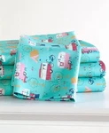 The Lakeside Collection Retro Happy Glamping Lifestyle Full, Sheet Set Blue. Fixed Price $24.84.