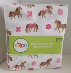 Circo Pretty Horses Twin Sheet Set Cotton Polyester 225 Thread Count. Fixed Price $34.99.