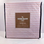 Eddie Bauer Kids 3 Piece Twin Sheet Set Nwt Pink And White Stripe New. Fixed Price $27.95.