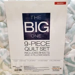 The Big One 9-PIECE Quilt Set W/ Shams, Sheets, And Pillowcases Queen Medallion. Fixed Price $60.00.