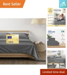 Elegant Dark Grey King Sheet Set - 600 Thread Count Egyptian Cotton Elite Luxury. Fixed Price $119.99.