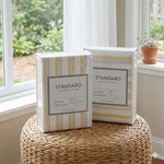 Standard Textile Percale Collection Supima Cotton Sheet Set Striped Yellow Grey. Fixed Price $69.99.