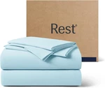 Evercool+ Cali King Cooling Sheet Set With Pillowcases - Light Blue. Fixed Price $381.99.