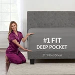 Queen Fitted Sheet Only Deep Pocket Extra De.... Fixed Price $32.05.