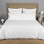 Frette Luxury Percale King 5 Pc Matching Set White Duvet Cover + 4 Sheet. Fixed Price $799.95.