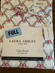 New Laura Ashley Pink Trailing Bows Full Size 100% Cotton Percale Sheet Set. Fixed Price $58.99.