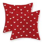 Valentine's Day Pillow Covers 20X20 Inch Set Of 2, Red Love Heart Valentines .... Fixed Price $25.75.