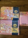 Stevens Utica King Sheets Pink Floral Antoinette Pattern. Fixed Price $70.00.