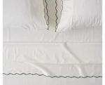 Magnolia Optic White & Green Scalloped Edge - King Set. Fixed Price $199.99.