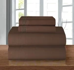 Elegant Comfort Luxury Soft 1500 Premier Egyptian Queen, Chocolate Brown. Fixed Price $32.75.