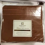 Clara Clark Premier 1800 Collection 6 Pc Damask Stripe Bed Sheet Set King - Rust. Fixed Price $31.49.
