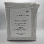 Tahari King Washed Linen Blend Casual Set Soft Blue Floral. Fixed Price $122.36.