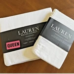 New Ralph Lauren Queen 6PC Dunham Sateen Sheet Set White 300 Tc 100% Cotton. Fixed Price $150.00.