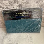 Vtg Colours By Alexander Julian Dan River Luxury Percale Green Queen Flat Sheet. Fixed Price $30.00.