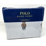 Polo Bear Ralph Lauren Teddy Full Sheet Set Light Blue Striped 4 Piece Nip. Fixed Price $194.34.