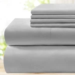 Bysure Hotel Luxury Bed Sheets Set 6 Pieceking, Light Gray - Super Soft 1800 .... Fixed Price $57.71.