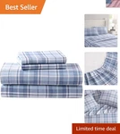 Queen Flannel Sheets Set Warm Soft Wrinkle Resistant Cotton Bedding Comfort. Fixed Price $85.90.