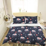 3D Christmas Deer Clouds Snowflake Quilt Cover Bedding Sets Pillowcases 64. Fixed Price $64.61.