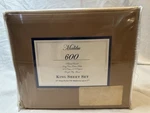 New Malibu 600 Thread Count King Sheet Set Deep Pocket Cafe Tan Brown. Fixed Price $34.99.