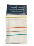Vintage Percale Pillowcases Royale Linens Luxury Standard Size White Striped New. Fixed Price $14.99.