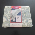 Better Homes Gardens Full Sheet Set Blue Ivory Paisley 60/40 Cotton Heavy 3 Pc. Fixed Price $45.00.