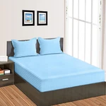 1000 Tc Soft Egyptian Cotton 'fitted SHEET+2 Pillow Case' Strip Color Queen Size. Fixed Price $62.80.