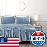 Chezmoi Collection Extra Soft Fleece Sheet Set California King Microplush. Fixed Price $102.97.