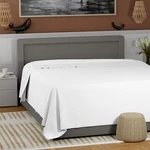 100% Cotton Flat Sheet Only, Cool & Crisp Queen, 01 - Arctic White. Fixed Price $40.17.