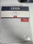 New! Izod Twin Xl Set: Flat Sheet,fitted And Pillow Case Included. Fixed Price $29.99.