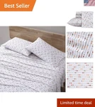 Breathable Twin Sheet Set Canoe Lake Paddle White - Perfect For Dorm Rooms. Fixed Price $79.99.