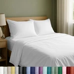 California Design Den King Size Sheets Set Natural 100% Cotton S.... Fixed Price $75.69.