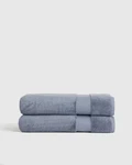 Bnwt Quince Ultra Plush Cotton Bath Sheet (set Of 2) Mineral Blue New Tags. Fixed Price $69.00.