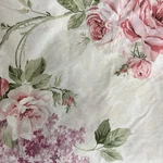 Vtg Martex Sanderson 2 Pillowcases & Queen Flat Sheet Floral Lilacs Granny Core. Fixed Price $49.99.