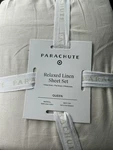 Nwt Parachute Queen Relaxed Linen Sheet Set Parchment. Fixed Price $110.00.