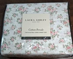 New Laura Ashley X Long Twin Sheet Set Cotton Percale Leanna Rose Cottagecore. Fixed Price $50.40.