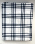 Eddie Bauer Home Blue & White Plaid Full Flat Sheet - Nwot. Fixed Price $24.99.