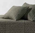 Rare King Ultra Soft Flannel Sheet Set Green Geo - Threshold New. Fixed Price $65.00.