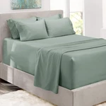 Hearth & Harbor Bed Sheets, Luxury Soft 6 Piece Queen, Ice Green. Fixed Price $49.37.