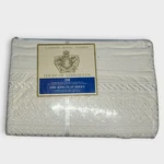 Vintage New Cannon Royal Family Court Of Versailles White King Flat Sheet Usa. Fixed Price $74.85.