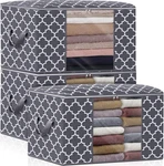 3PC 100L Storage Bags Blanket Clothes Organization & Containers Bedding. Fixed Price $19.10.