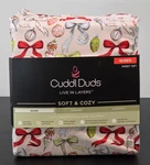 Cuddl Duds Soft & Cozy Queen Warm 4 Piece Microfiber Sheet Set Colorful Bows. Fixed Price $54.56.