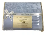 Royal Luxury Linens 100% Cotton Sateen 300 Thread Sheet Set Queen Blue. Fixed Price $59.95.