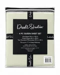 Dwellstudio Queen Sheet Set 100% Cotton Solid Desert Sage 4PC Deep Pocket. Fixed Price $64.99.