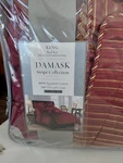 Wamsutta Egyptian Cotton 500 Tc Stripe Burgundy King Comforter Pillow Shams. Fixed Price $155.00.