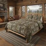 Realtree 5-PIECE Full Size Bed In Bag Set, 1 Comforter, Fitted Sheet, Flat. Fixed Price $83.99.