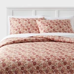 Full/queen Printed Easy Care Duvet Cover And Sham Set Copper/light Pink Floral. Fixed Price $11.89.