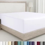 Queen Fitted Sheet Only - 100% Cotton 400 Thread Count Sateen, Deep Pocket Fi.... Fixed Price $42.59.