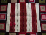Vtg 60'S Ukrainian Multicolor Hand Embroidered Woven Linen Pillowcase 19 X16.5". Fixed Price $34.95.