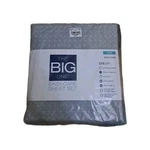The Big One Twin Grey Sheet Set Easy Care Cotton Poly Blend 275 Thread Count. Fixed Price $10.00.