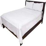 Solid White, Flat Bed Sheets, 1-PIECE, 200 Thread Count Poly-cotton Blend,. Fixed Price $12.99.